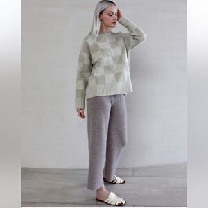 NWOT FIBFLX Conscious Fashion Textured Printed Knit Sweater